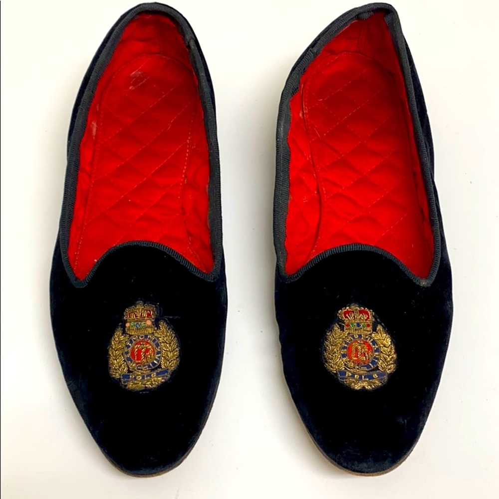 POLO Ralph Lauren Velvet Slipper Flat Loafer 10